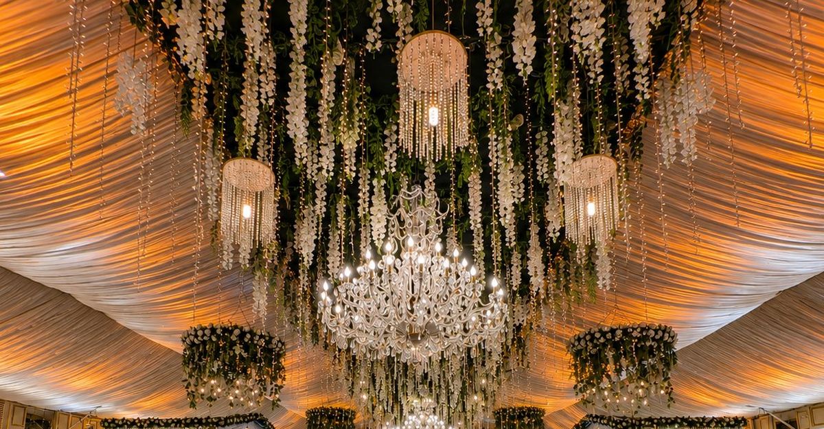 Chandelier and decor